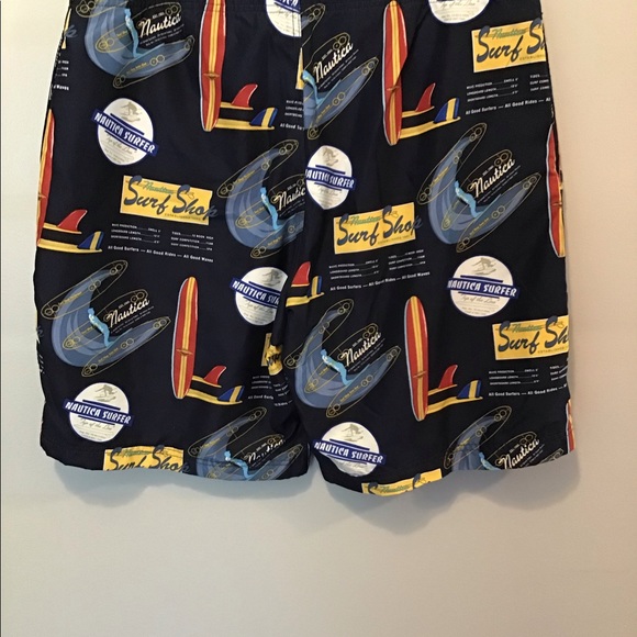 Men’s Nautica Surf Board Swim Trunks Sz 36 - Picture 3 of 4